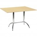 Lunar Bistro Table with Ash Veneer top L800 x D800 x H700mm