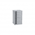 Store and charge 10 mini devices (up to 8 inches) including tablets, iPods, iPads, iPad Mini’s, iPhones, mobile phones and Kindles for BYOD users Unit size: W418 x D350 x H962mm