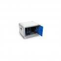DeskCabby 12 port desktop cabinet - vertical storage W496 x D398 x H330mm. Store & Charge Only