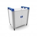 LapCabby 32 port laptop trolley - vertical storage W1020 x D703 x H1115mm