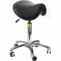 Static Dissipative Saddle Stool with Feet Height Adjustment 550-740