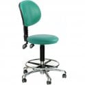 Round Stool with adjustable backrest & Feet Height Adjustment 550-740mm