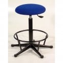 Upholstered High Stool with Feet Height Adjustment 550-800mm