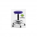 Clean Room High Stool with Feet Height adjustment 550-740mm