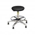 Static Dissipative Clean Room High Stool with Feet Height adjustment 520-720mm