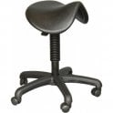 Polyurethane Saddle Stool with Feet Height Adjustment 530-720mm
