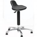Posture Stool Chrome with Mini Back Rest & Feet Height Adjustment 580-800mm