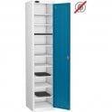 Single Door 10 Compartment Laptop Storage Only Locker H1780 x W380 x D460mm