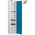 Single Door 15 Compartment Laptop Storage Only Locker H1780 x W380 x D460mm
