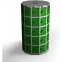 Five Tier Small Seed Pod Locker Height1780 x Diameter930mm providing 55 individual compartments