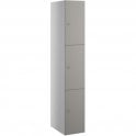 Three Compartment Satin Laminate Door Locker H1780 x W305 x D323mm