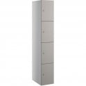 Four Compartment Satin Laminate Door Locker H1780 x W305 x D323mm