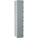 Four Compartment Solid Grade Laminate Door Locker H1780 x W305 x D390mm