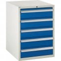 5 Drawer Cabinet - H825 x W600 x D650mm – 5x150mm