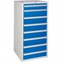 8 Drawer Cabinet - H1200 x W600 x D650mm – 1x100mm, 7x150mm
