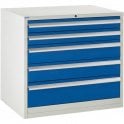 5 Drawer Cabinet - H825 x W900 x D650mm - 2x100mm, 2x150mm, 1x200mm