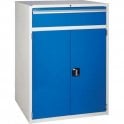 Cupboard with 1 Drawer & 2 Shelves - H1200 x W900 x D650mm - 1x200mm, 1x910mm