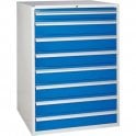 8 Drawer Cabinet - H1200 x W900 x D650mm - 1x100mm, 7x150mm