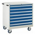 7 Drawer Mobile Cabinet - H980 x W900 x D650mm - 7x100mm
