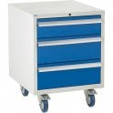 3 Drawer Under Bench Cabinet - H780 x W600 x D650mm - 1x150mm, 2x200mm