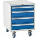 4 Drawer Under Bench Cabinet - H780 x W600 x D650mm - 1x100mm, 3x150mm