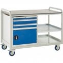Euroslide Trolley - Laminate Top with 2 Drawers & Cupboard - Kit 6 - H960 x W1270 x D675mm