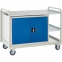 Euroslide Trolley - Steel Top with Cupboard - Kit 11 - H960 x W1270 x D675mm