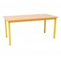National School Table Size B W1200xD600xH550mm - Yellow