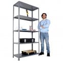 MEGA 40 Shelving H2000 x W1000 x D400mm 5 Shelf Level 100kg UDL