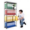 OFFICE EASY Light Duty Shelving H1750 x W900 x D300mm 5 Shelf Level 70kg UDL
