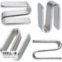 Stellar Chrome Wire Shelving "S" Clips PACK OF 4