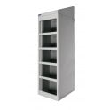 KIT D: Mailroom Locker - 5 Compartment - Light Grey without Doors and with Sloping Top