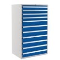 Euroslide 11 Drawer - 4x100mm, 7x150mm - H.1500 W.900 D.650