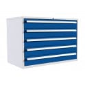 5 Drawer Cabinet with  - 5x150mm - H.825mm W.1200mm D.650mm