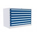 7 Drawer Cabinet with  - 7x100mm - H.825mm W.1200mm D.650mm