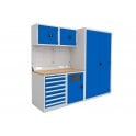 Modular Workshop Kit 2 - H.2000 W.2400 D.650 - Beech Top