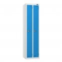 Twin Locker - Flat Top - Steel Locker - H1800 x W450 x D450mm