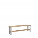 Standard Bench - Single Sided - Length 1000 - Depth 350 - Seat Height 350/400/450 - Overall Height: 350/400/450 - Base Shelf Included