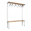 Overhead Hanging Bench - Single Sided - Length 1000 - Depth 350 - Seat Height 350/400/450 - Overall Height: 1200/1400/1800