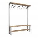 Overhead Hanging Bench - Single Sided - Length 1000 - Depth 350 - Seat Height 350/400/450 - Overall Height: 1200/1400/1800 - Base Shelf Included