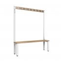 Hook Bench - Single Sided - Length 1000 - Depth 350 - Seat Height 350/400/450 - Overall Height: 1800/1400/1200