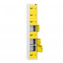 Tablet Locker - 8 Door - 8 Compartment - Charging - Dual USB-A Sockets - Flat Top - H1800 x W300 x D300mm