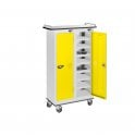 Tablet Trolley - 2 Door - 16 Compartment - Charging - Dual USB-A Sockets - H1050 x W600 x D300mm