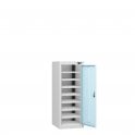 Low Laptop Locker - 1 Door - 8 Compartment - Charging - Dual USB-A Sockets - Flat Top - H1000 x W380 x D450mm