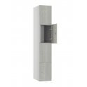 4 Door MFC Timber Locker with flat top - Steel Locker - H.1800mm W.300mm D.318mm