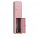 Laptop Locker - 2 Retro Door - 2 Compartment - Non-Charging - Flat Top - H1800 x W380 x D450mm
