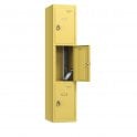 Laptop Locker - 3 Retro Door - 3 Compartment - Non-Charging - Flat Top - H1800 x W380 x D450mm