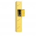 Tablet Locker - 4 Retro Door - 4 Compartment - Charging - 3 Pin + Dual USB-A Sockets - Sloped Top - H1950 x W300 x D300mm