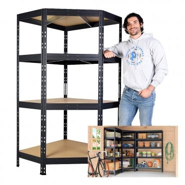 Rivet 45 Shelving Corner 900mm x 900mm Wide