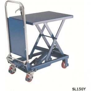 Scissor Lift Table W750 x D450 x H740mm - Single Scissor 150kg